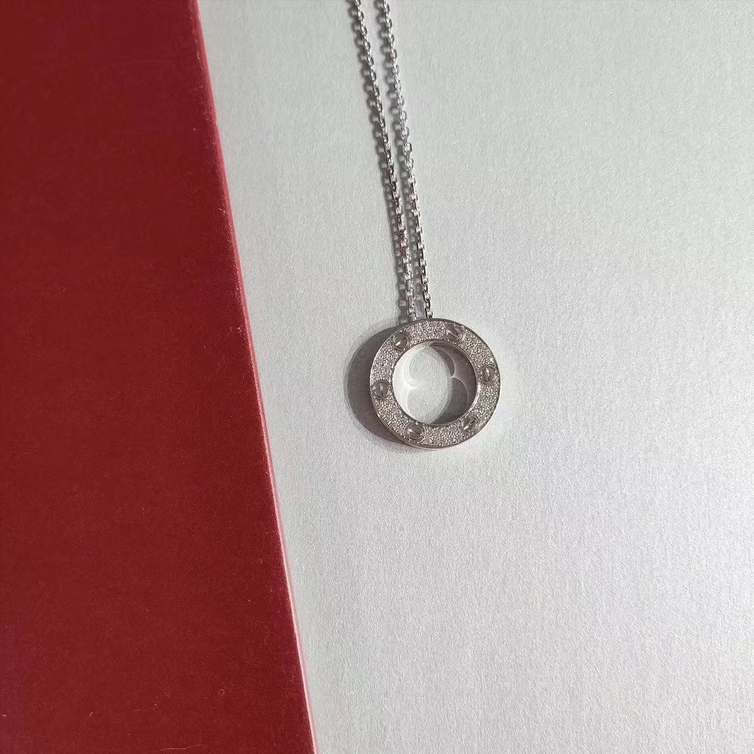 [Marin]COLLIER AMOUR RÉGLABLE ARGENT