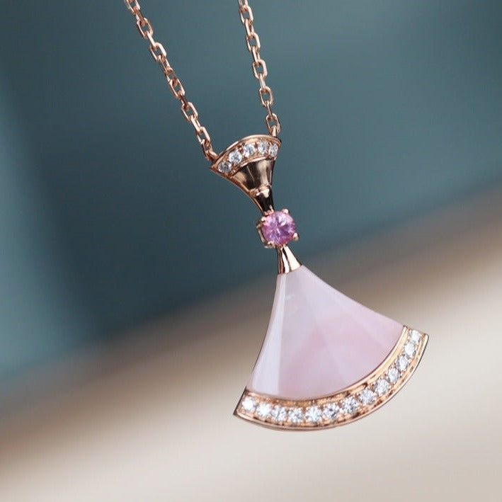 [Marin]DREAM NECKLACE PINK MOP DIAMOND