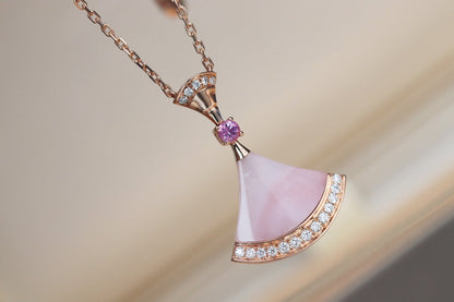 [Marin]DREAM NECKLACE PINK MOP DIAMOND