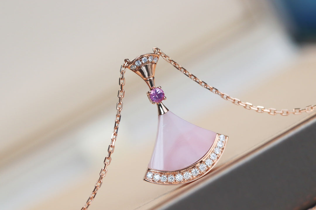 [Marin]DREAM NECKLACE PINK MOP DIAMOND