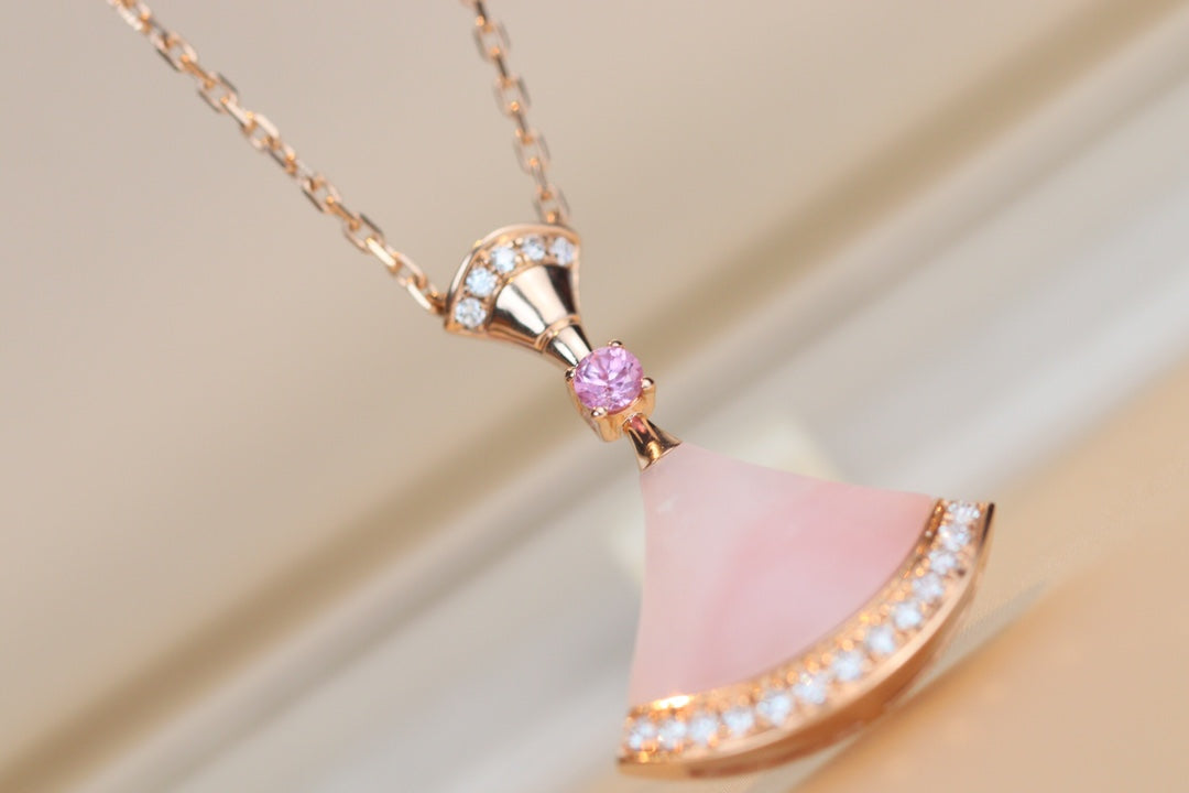 [Marin]DREAM NECKLACE PINK MOP DIAMOND