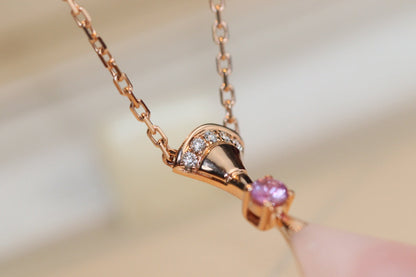 [Marin]DREAM NECKLACE PINK MOP DIAMOND