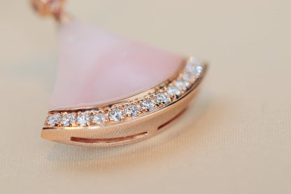 [Marin]DREAM NECKLACE PINK MOP DIAMOND