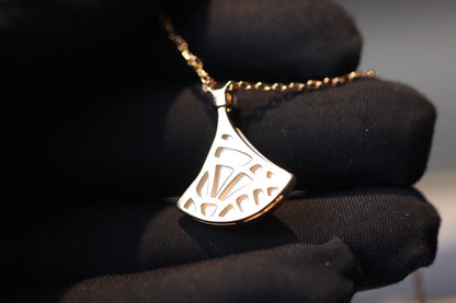 [Marin]DREAM NECKLACE WHITE MOP PINK GOLD 1 DIAMOND