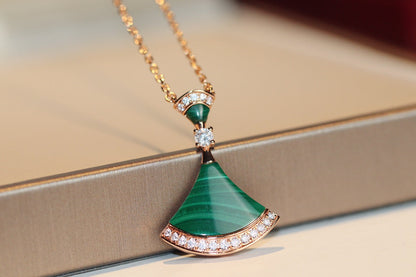 [Marin]DREAM NECKLACE MALACHITE DIAMOND