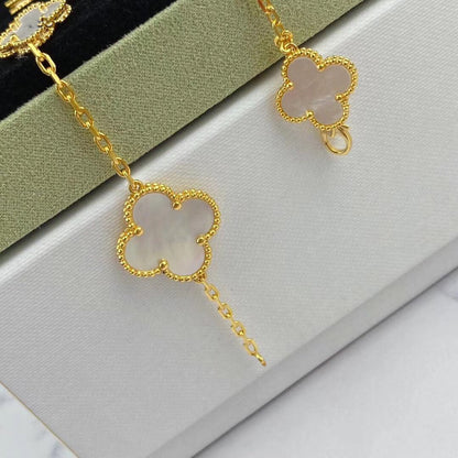 [Marin]MAGIC CLOVER MOP GOLD BRACELET 5 MOTIFS