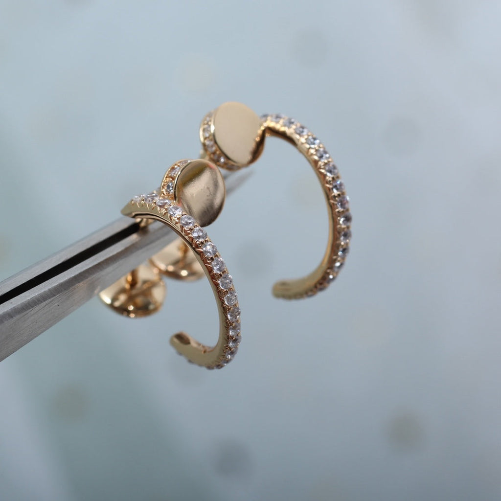[Marin]ジュスト イヤリング 12.75MM ピンクゴールド ダイヤモンド