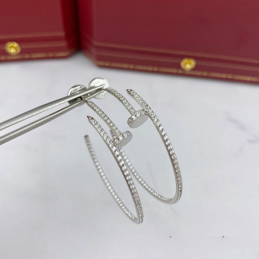[マリン]ピアス フルダイヤモンド 1.8MM
