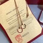 [Marin]JUSTE UN CLOU COLLIER OR DIAMANTS ROUGE