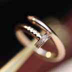 [Marin]JUSTE RING 2.65MM PINK GOLD DIAMOND