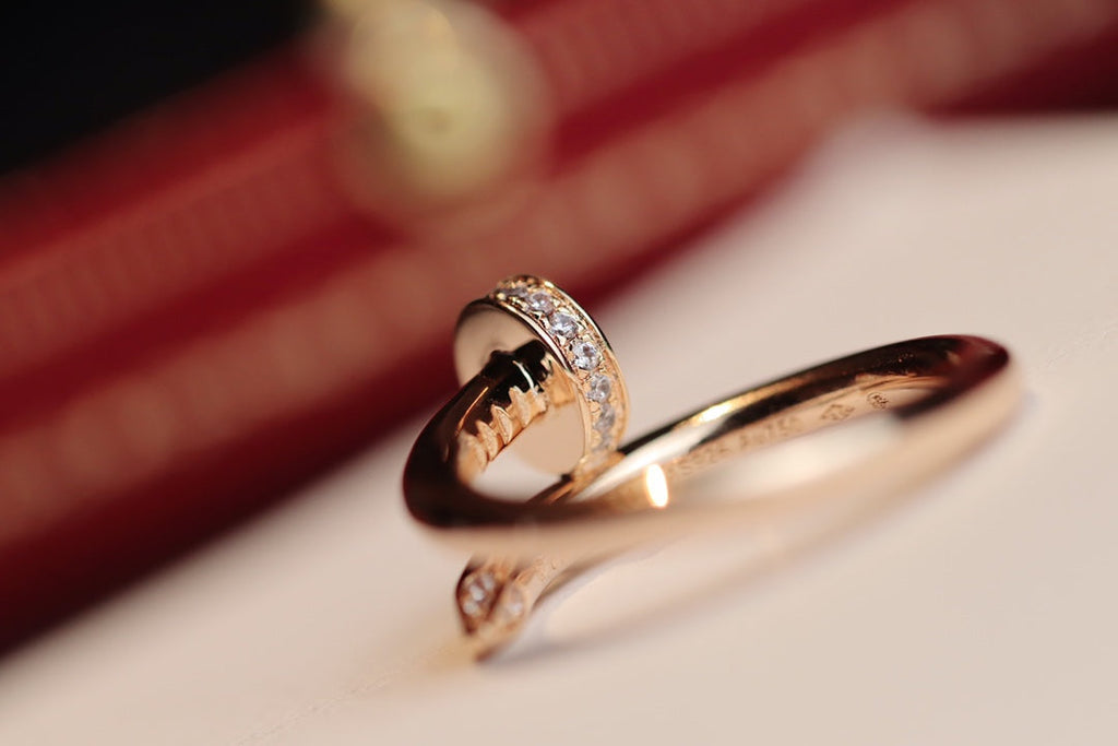 [Marin]JUSTE RING 2.65MM PINK GOLD DIAMOND