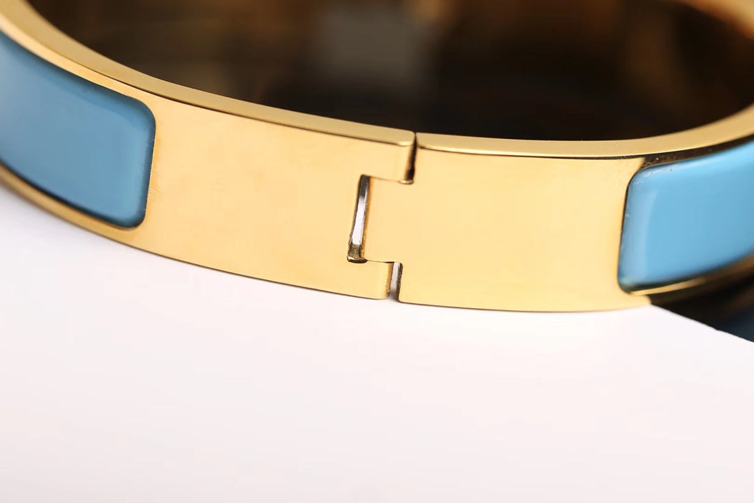 [Marin]H BRACELET NUAGE BLEU OR DIAMANT