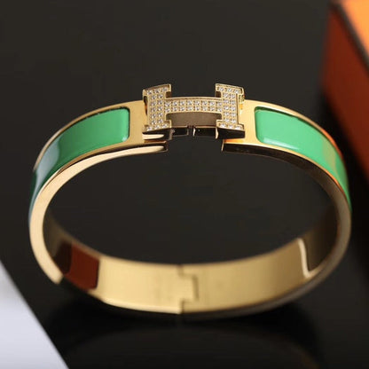 [Marin-Jewelry]H BRACELET GOLD DIAMOND