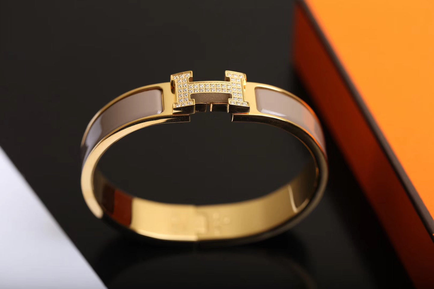 [Marin-Jewelry]H BRACELET GOLD DIAMOND