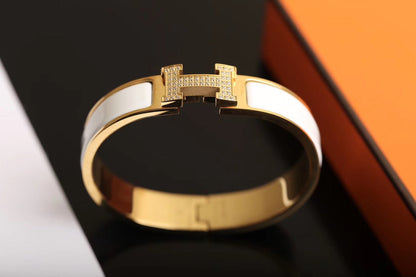 [Marin-Jewelry]H BRACELET GOLD DIAMOND