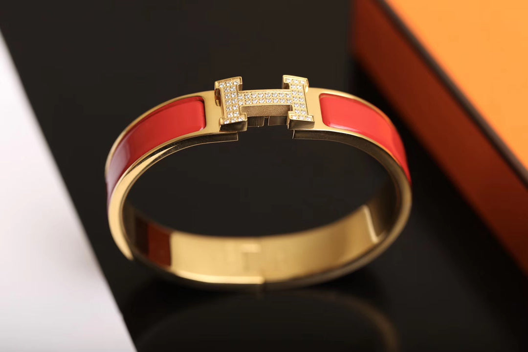 [Marin-Jewelry]H BRACELET GOLD DIAMOND