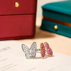 [マリン]ツインバタフライダイヤモンドリング