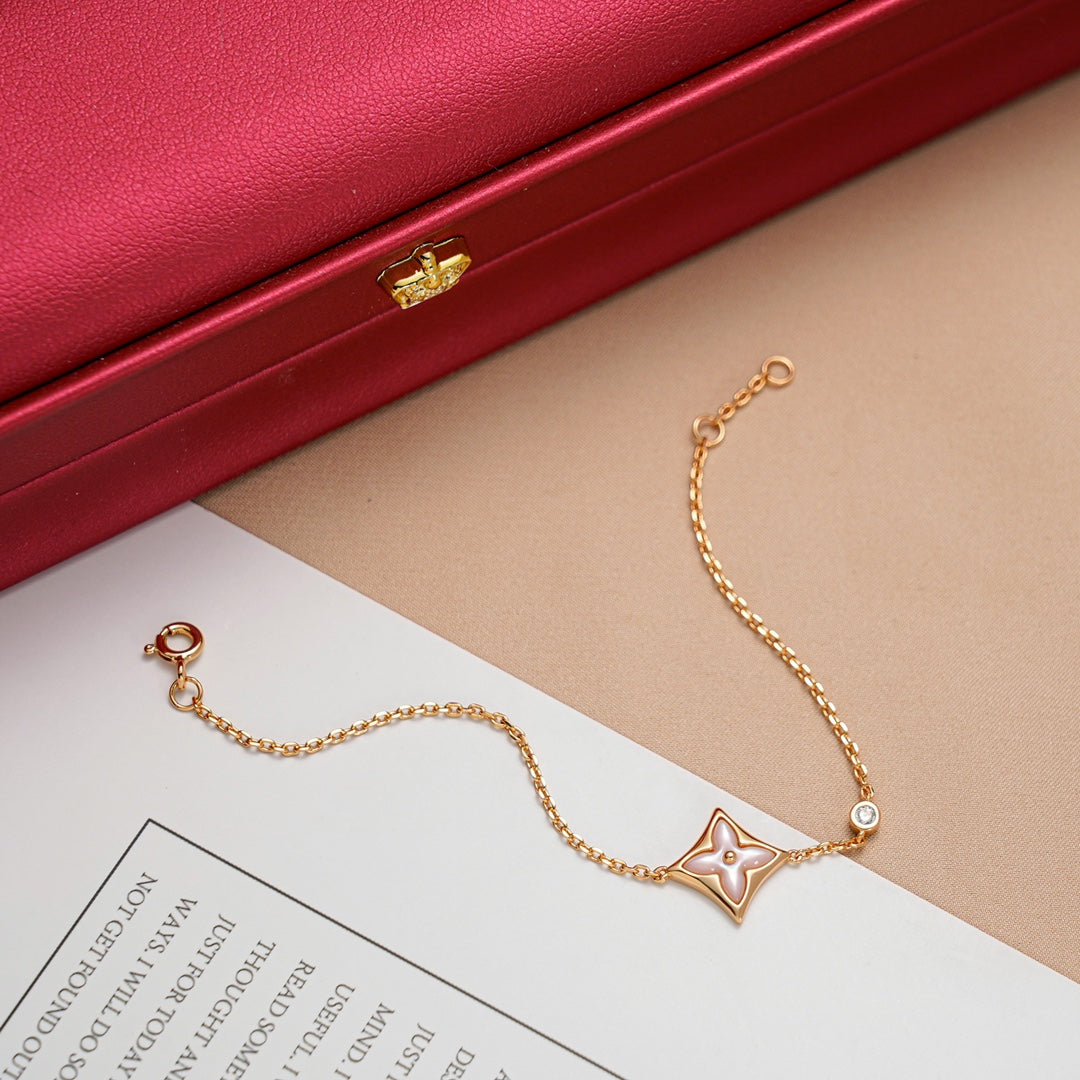 [Marin]BRACELET STAR 1 DIAMOND OR ROSE