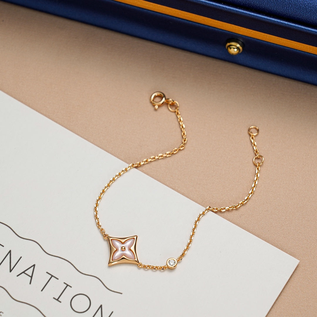 [Marin]BRACELET STAR 1 DIAMOND OR ROSE