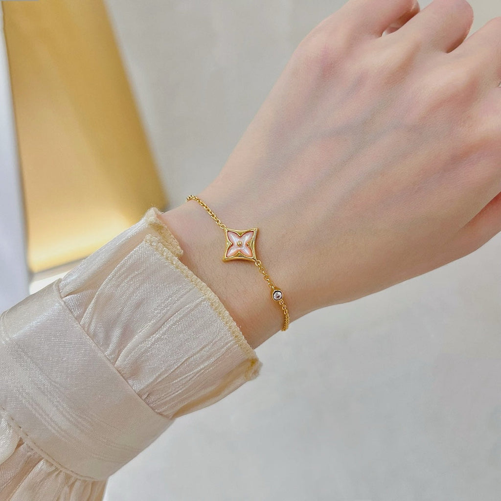 [Marin]BRACELET STAR 1 DIAMOND OR ROSE