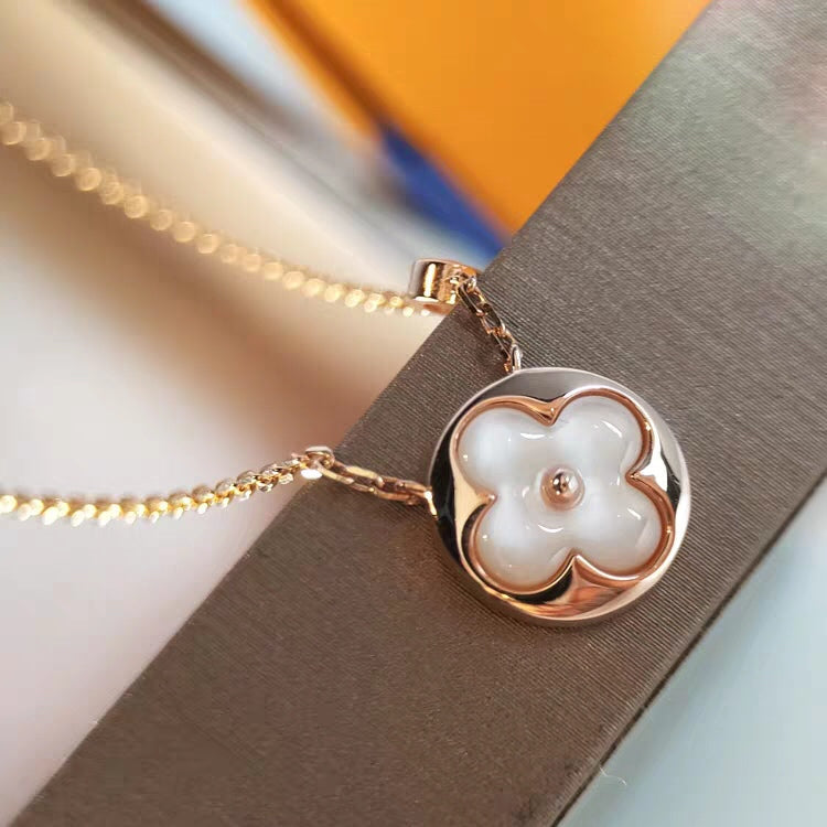 [Marin]SUN MOP GOLD 1 DIAMOND NECKLACE