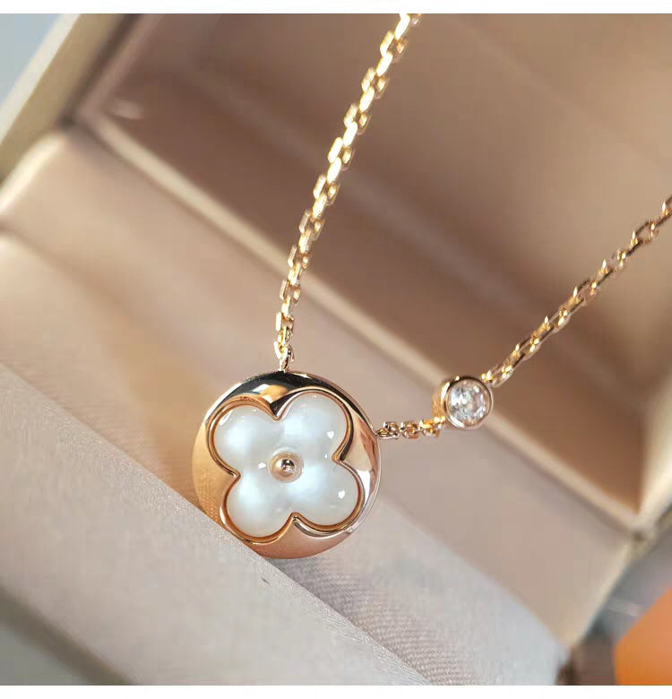 [Marin]SUN MOP GOLD 1 DIAMOND NECKLACE