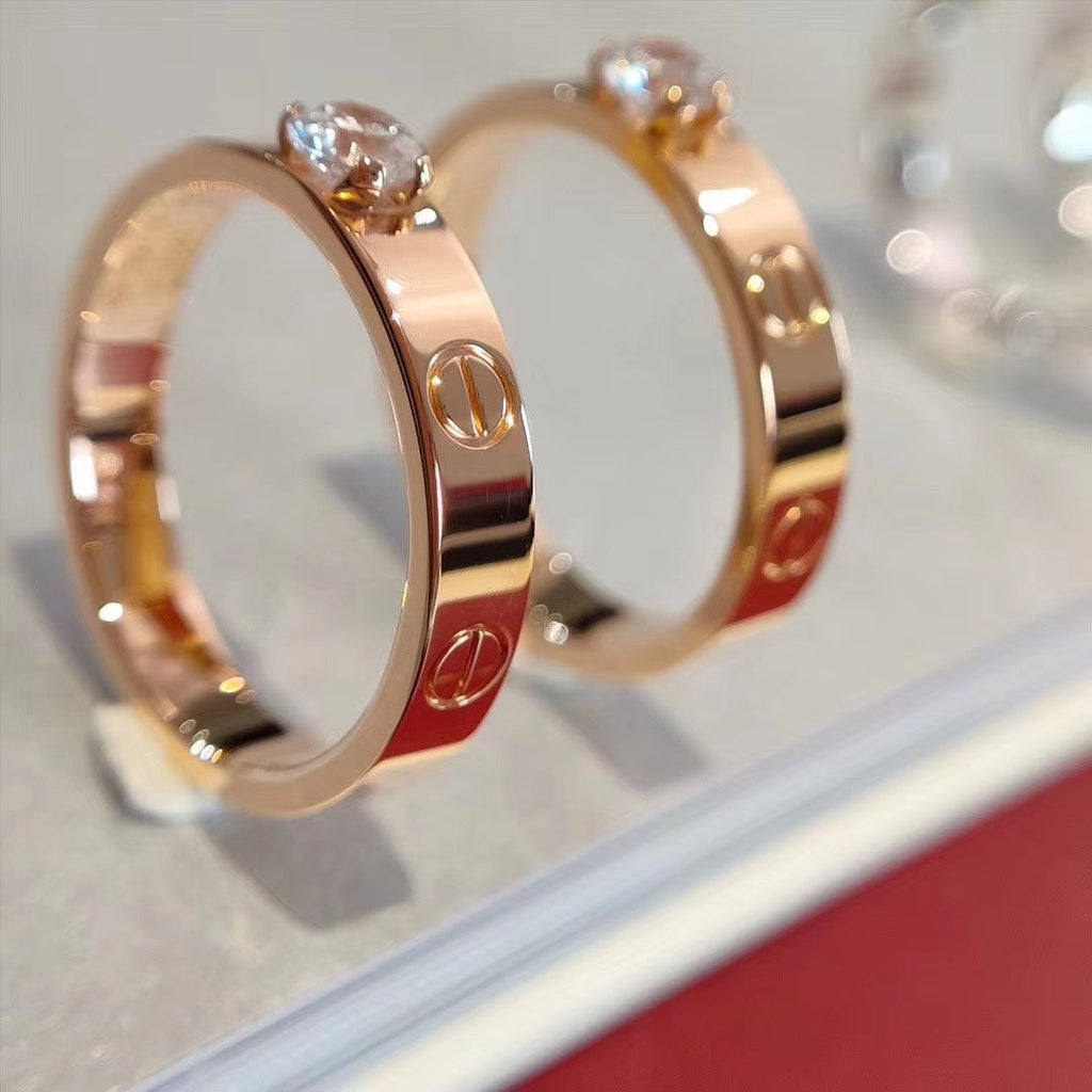 [Marin]BAGUE LOVE 3.6MM 1 GRAND DIAMANT