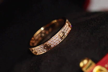 [Marin-Jewelry]LOVEリング 3.6MM パヴェダイヤモンド