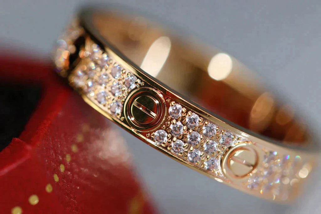 [Marin]BAGUE LOVE PAVÉE DE DIAMANTS 3,6 MM