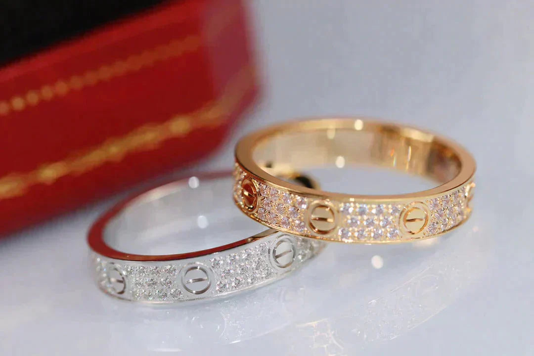 [Marin]BAGUE LOVE PAVÉE DE DIAMANTS 3,6 MM