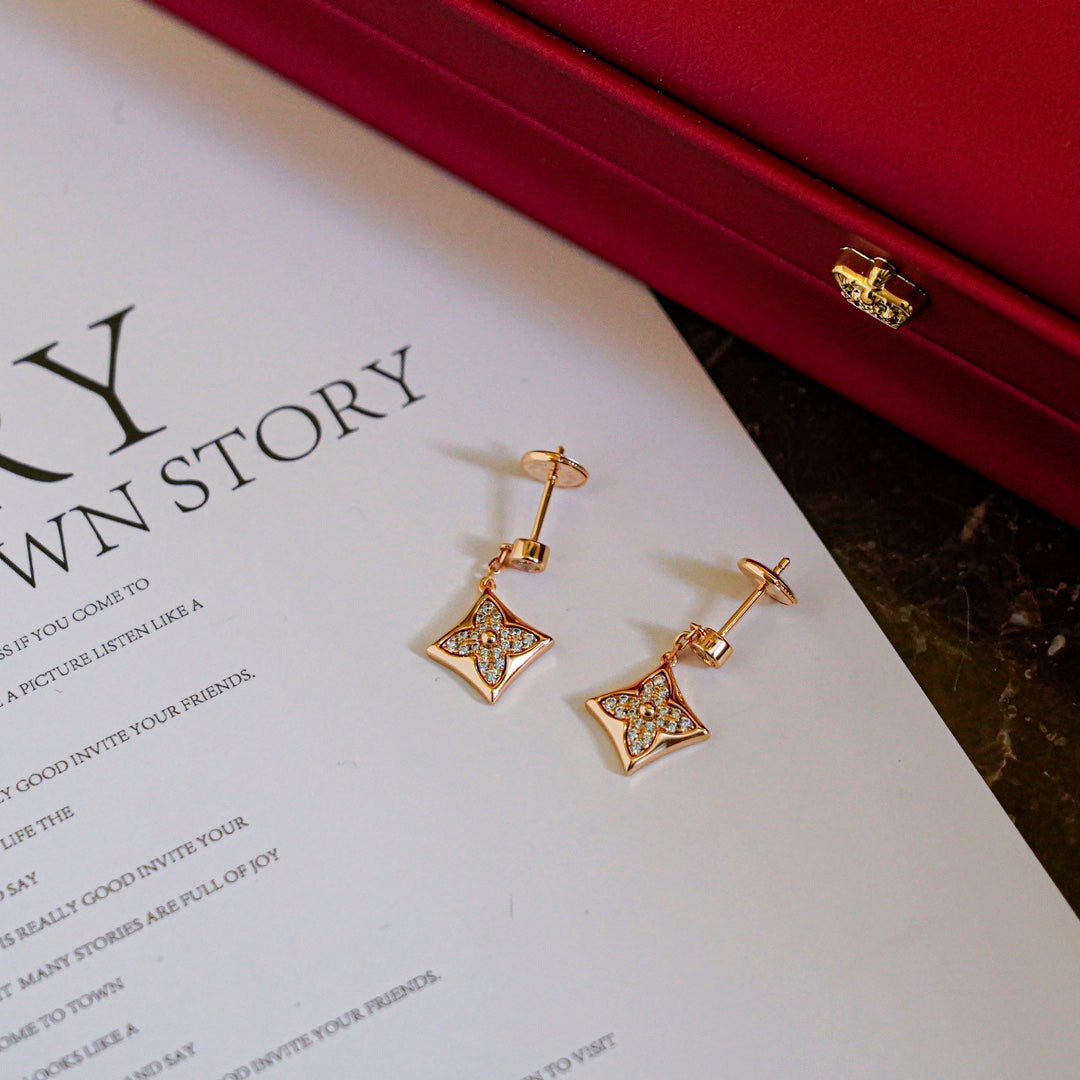 [Marin]STAR DIAMONDS EARRINGS GOLD