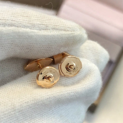 [Marin]DREAM EARRINGS 3 MOTIFS ONYX MOP PINK GOLD