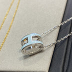 [Marin]POP H LIGHT BLUE NECKLACE