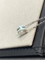 [Marin]POP H LIGHT BLUE NECKLACE