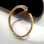 [Marin]PANTHERE GOLD DIAMOND OPEN BRACELET