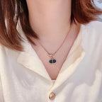 [Marin]CHAINE VERSO BLACK CERAMIC NECKLACE