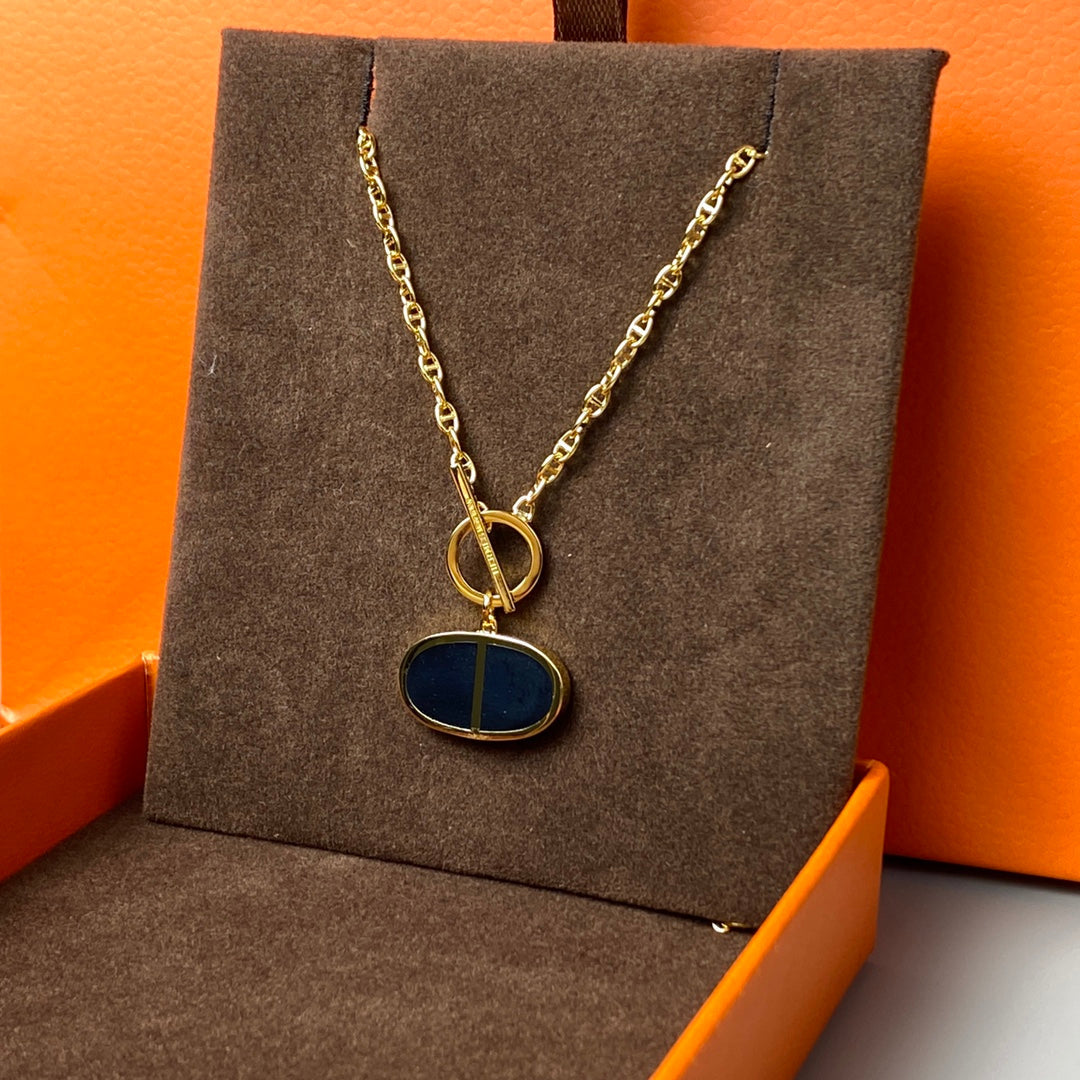 [Marin]COLLIER VERSO EN CÉRAMIQUE NOIRE