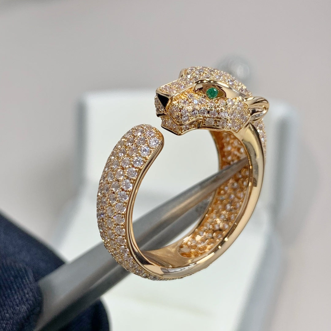 [Marin-Jewelry]PANTHERE PINK GOLD DIAMOND RING
