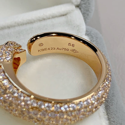 [Marin-Jewelry]PANTHERE PINK GOLD DIAMOND RING