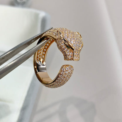 [Marin-Jewelry]PANTHERE PINK GOLD DIAMOND RING