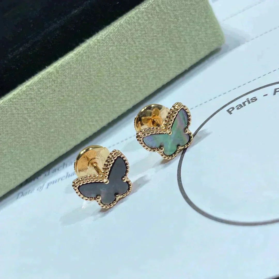 [Marin-Jewelry]BUTTERFLY DARK MOP  EARRINGS