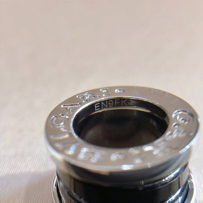 [Marin]ZERO 1 BLACK CERAMIC SILVER NECKLACE