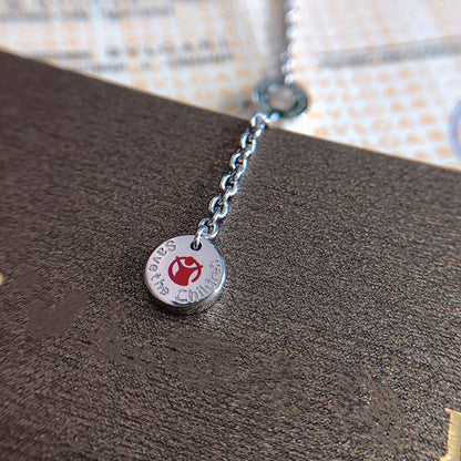 [Marin]ZERO 1 BLACK CERAMIC SILVER NECKLACE