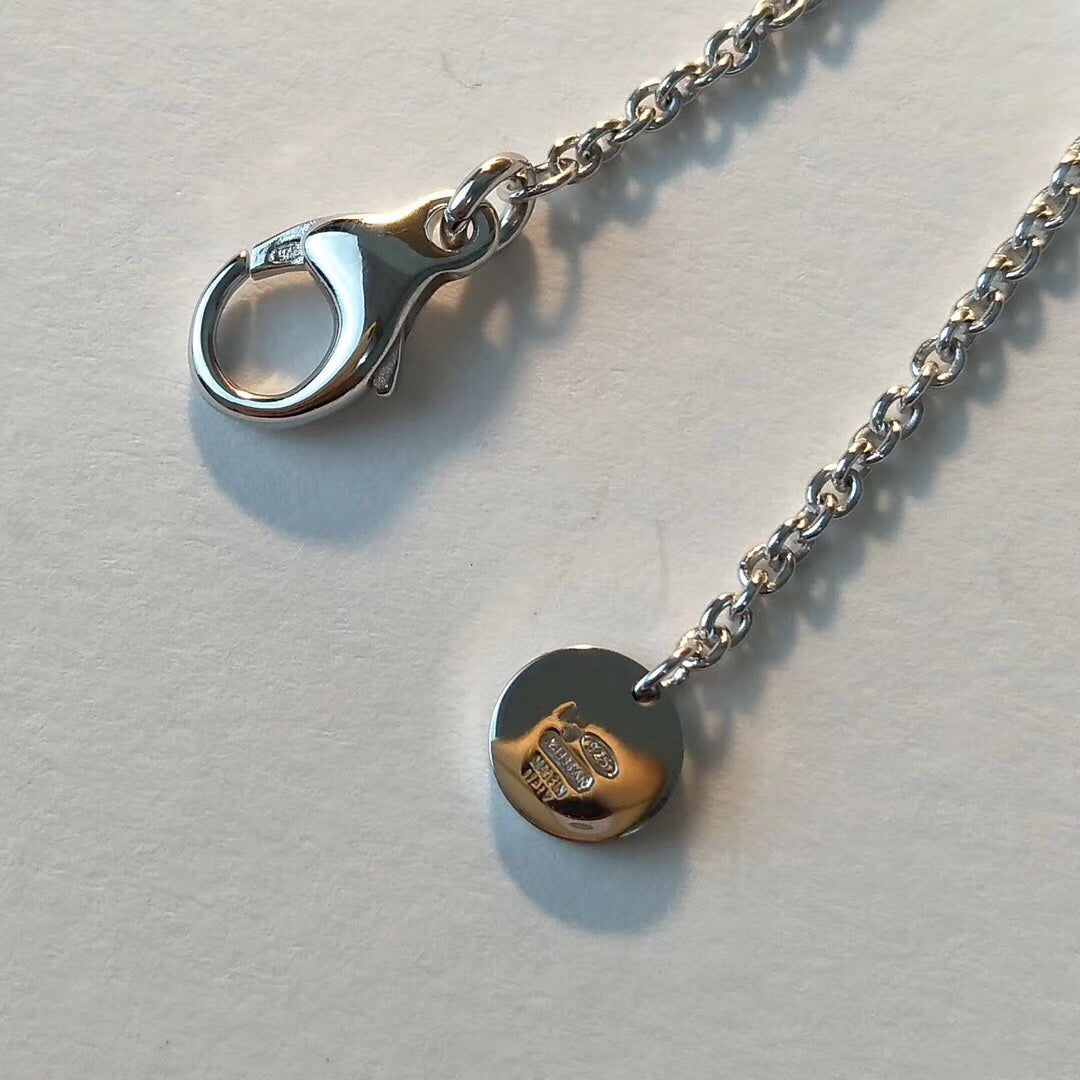 [Marin]ZERO 1 BLACK CERAMIC SILVER NECKLACE