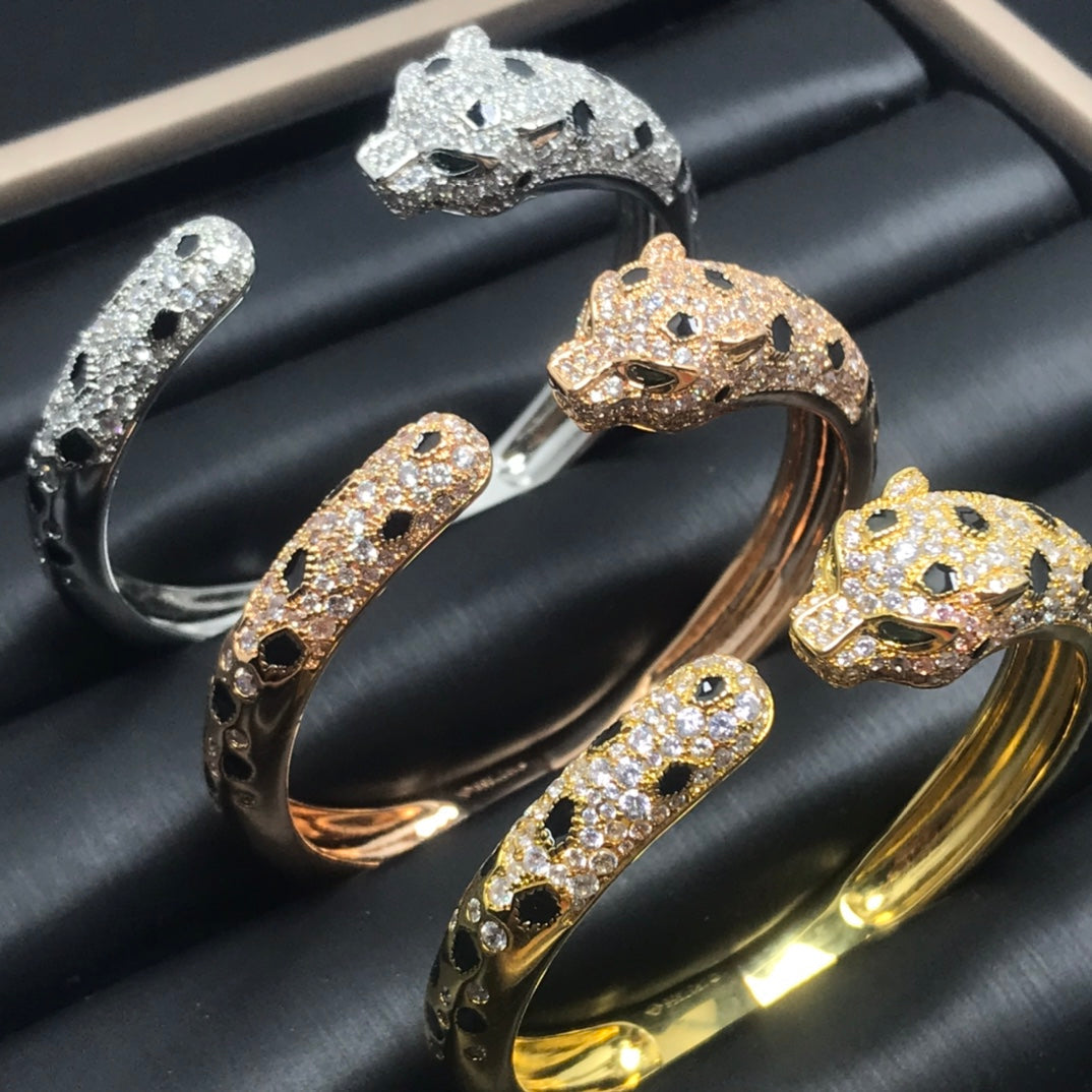 [Marin]PANTHÈRE GRAND BRACELET DIAMANTS