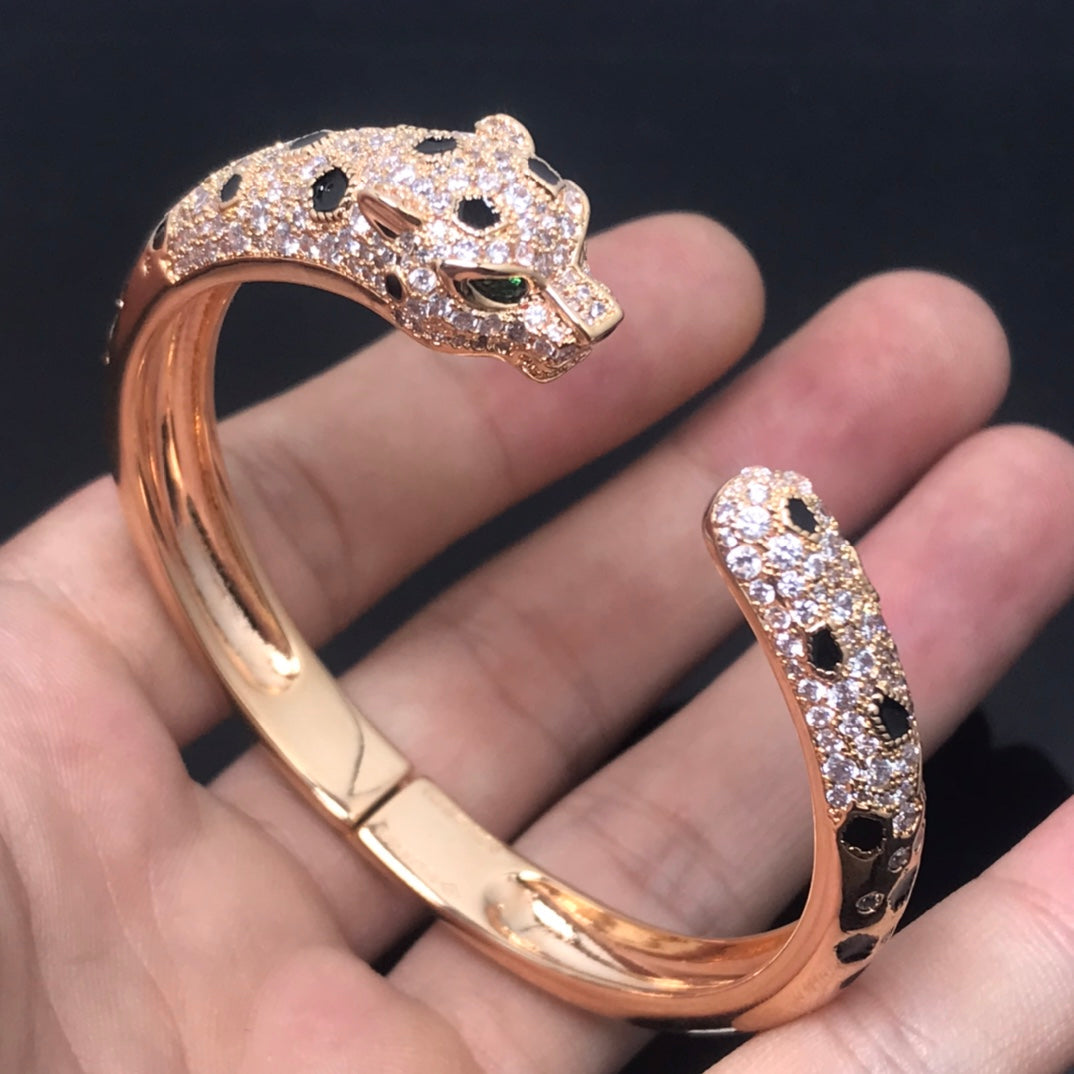[Marin]PANTHÈRE GRAND BRACELET DIAMANTS