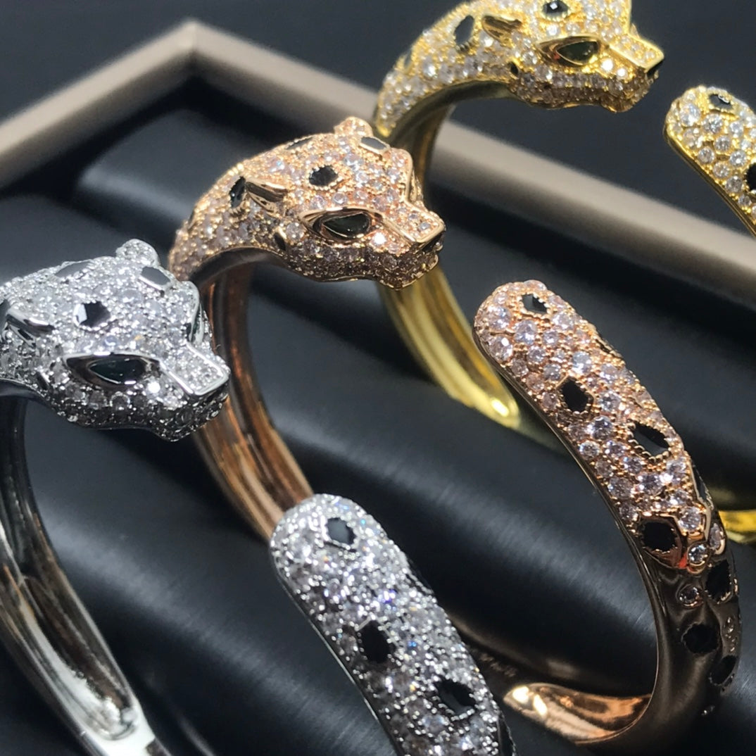 [Marin-Jewelry]PANTHERE BIG BRACELET DIAMONDS