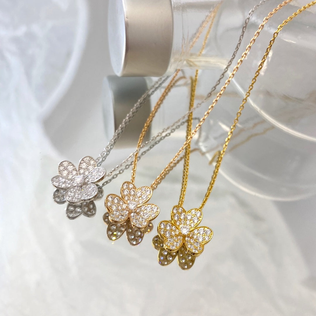 [Marin-Jewelry]フラワーダイヤモンドネックレス