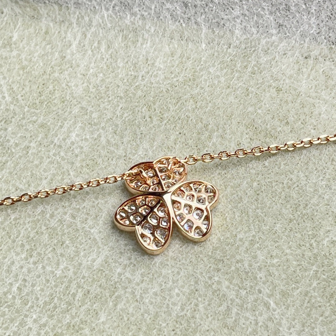 [Marin]FLOWER DIAMOND NECKLACE