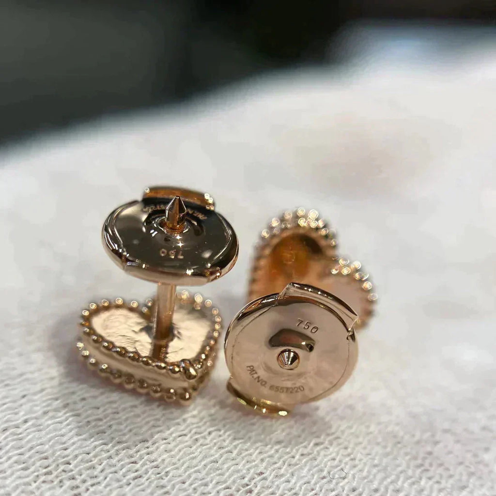 [Marin]ハート カーネリアン スタッドピアス